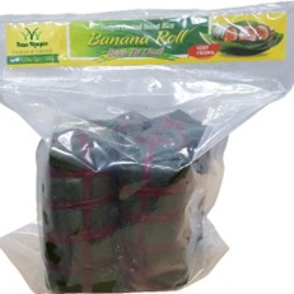 FROZEN COOKED SWEET RICE BANANA ROLL 52.8oz (5pcs, 1500g)
