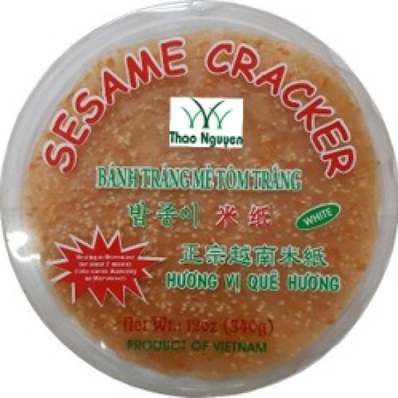 White Sesame Rice Paper with Shrimp & Coconut 24 X 8oz (227g)